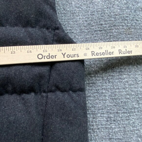 Gap Vest Womens XS Gray Puffer Down-Filled Wool-Blend Full Zip with Snap Preppy - Picture 11 of 13